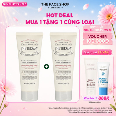 [FS]Combo 2 Sữa Rửa Mặt Ngừa Lão Hóa TheFaceShop The Therapy Essential Cleanser 150ml