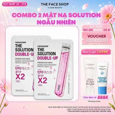 [FS] Set 2 Mặt Nạ THE FACE SHOP Giải Quyết Vấn Đề Về Da The Solution Double -Up 20ml