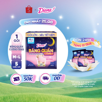 Diana Băng Quần Beauty Hip size M-L 5 chiếc/gói