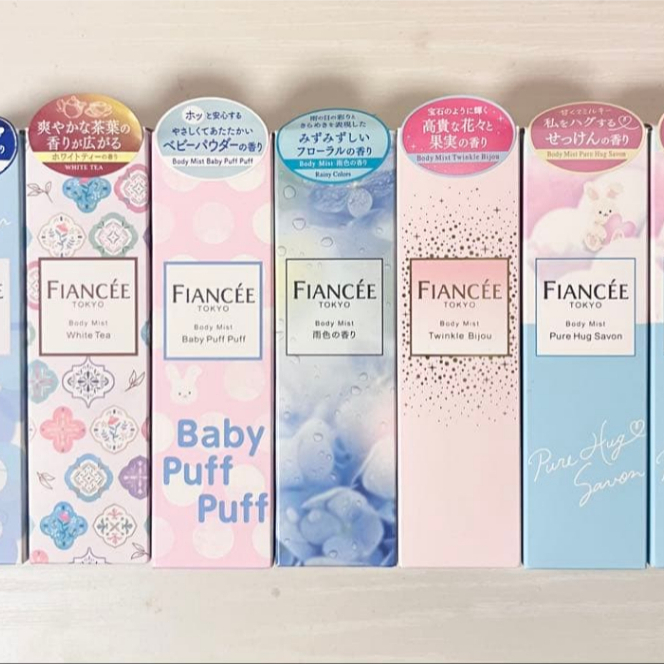 [ĐỦ MÙI]-XỊT THƠM CO THỂ BODY MIST FIANCEE 50ML NHẬT BẢN