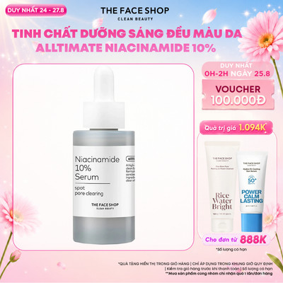 [Sản Phẩm Mới] Tinh Chất Dưỡng Sáng, Làm Đều Màu Da THEFACESHOP Alltimate Niacinamide 10% 30ml