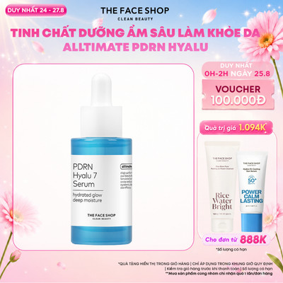 [Sản Phẩm Mới] Tinh Chất Dưỡng Ẩm, Làm Sáng Da THEFACESHOP Alltimate PDRN Hyalu 7 30ml