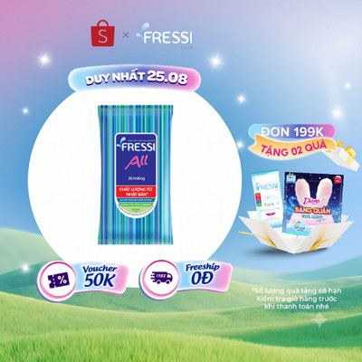 Khăn ướt chăm sóc gia đình Fressi Care All 20 miếng/gói