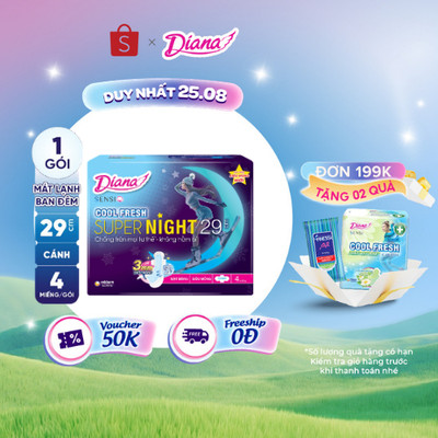 Băng vệ sinh ban đêm Sensi Supernight 29cm 4 miếng/gói