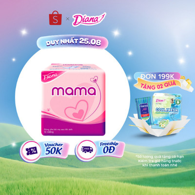 Băng vệ sinh Diana Mama 12 miếng/gói