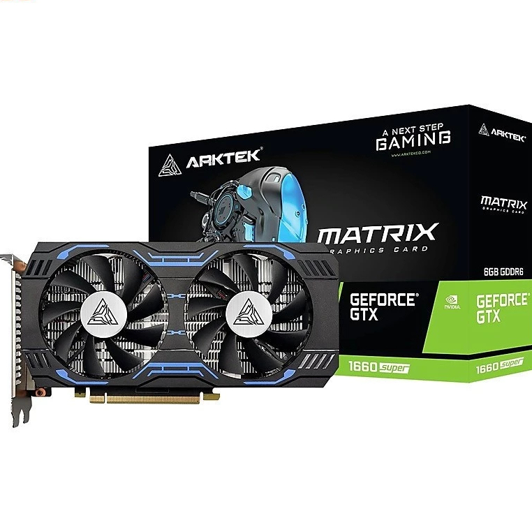 VGA ARKTEK GTX 1660 Super 6GB GDDR6 (AKN1660SD6S6GH1) chính hãng bền bỉ, chơi game làm việc mượt mà