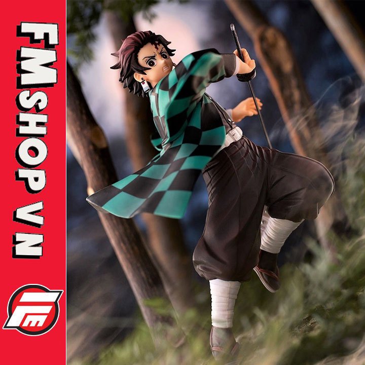 (2ND TRẦY ÁO) MÔ HÌNH TĨNH DEMON SLAYER TANJIRO KAMADO MUGEN TRAIN ARC