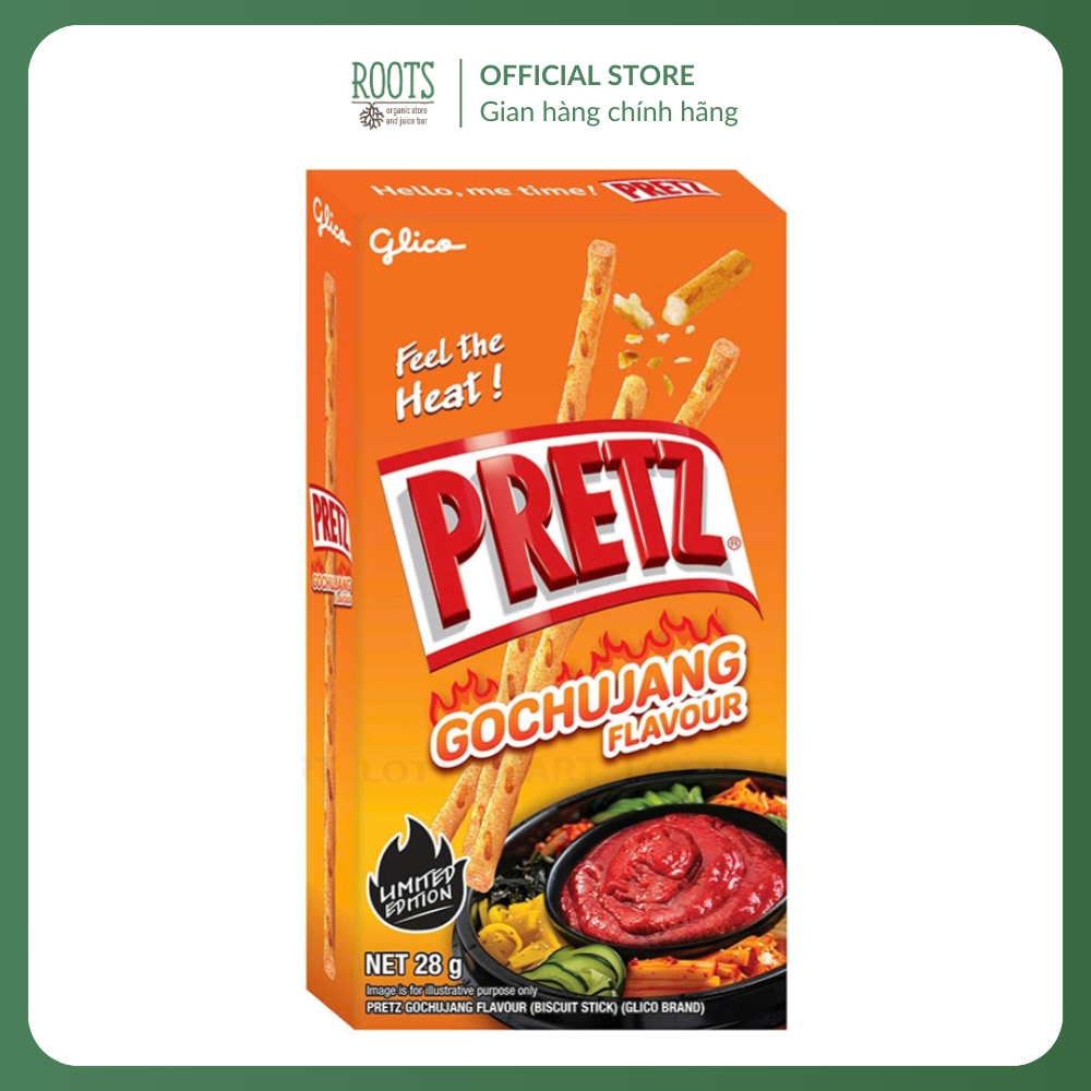 (Hàng tặng không bán) GLICO - Bánh Que Nướng Vị Gochujang, Pretz, Biscuit Stick, Gochujang Flavour (