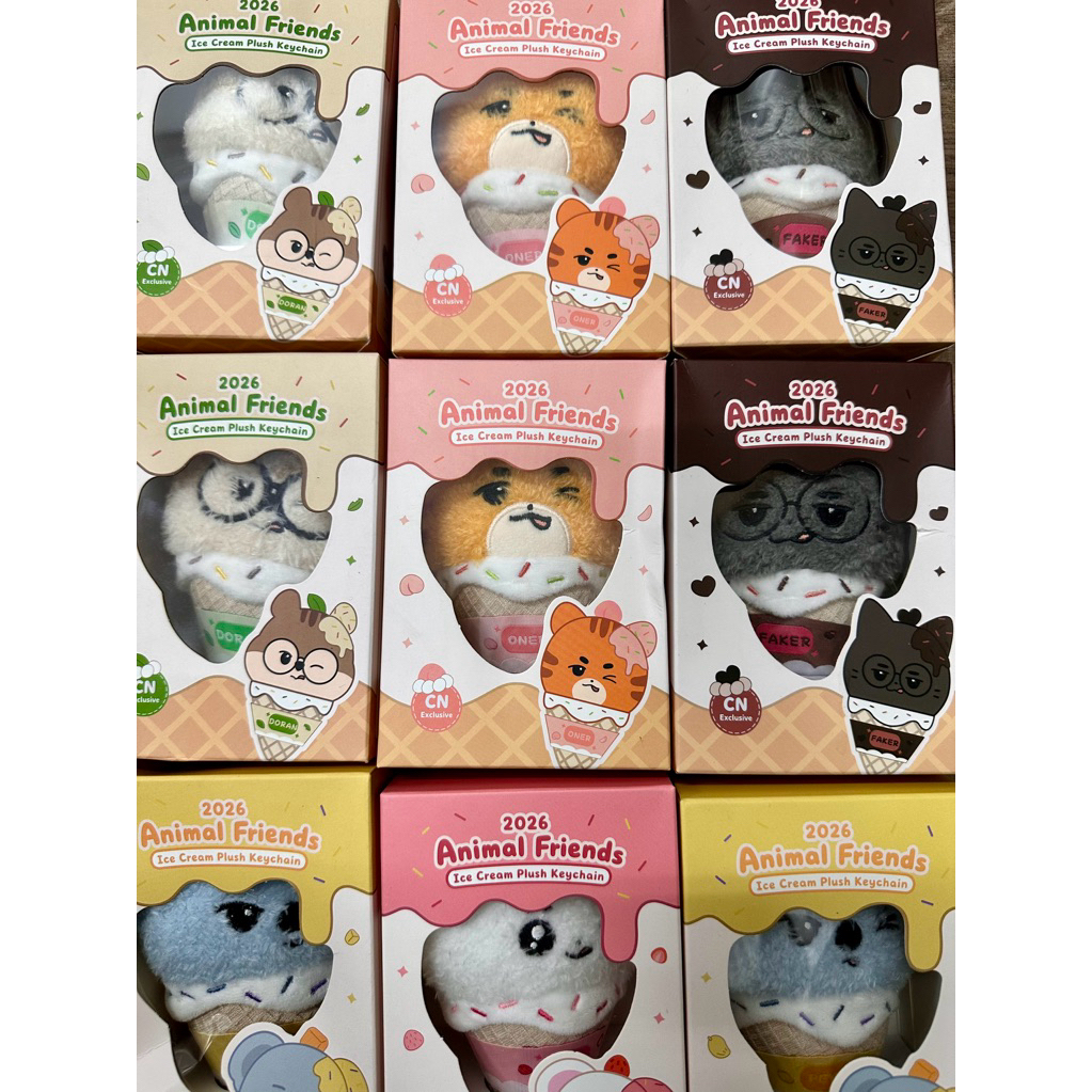 (HÀNG SẴN) T1-ICE CREAM PLUSHIE KÈM CARD