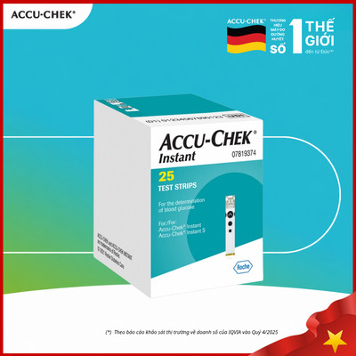 Hộp 25 Que Thử Đường Huyết ACCU-CHEK Instant