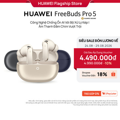 [LIVESTREAM] Tai Nghe HUAWEI FreeBuds Pro 5 | Công Nghệ Chống Ồn AI Với Bộ Xử Lý Kép | Âm Thanh Đắm Chìm Vượt Trội