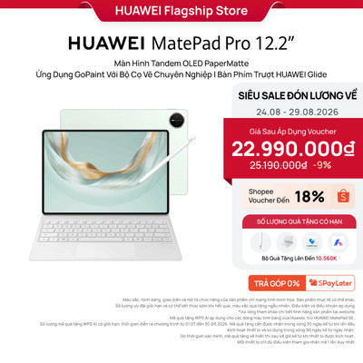 Máy tính bảng HUAWEI MatePad Pro 12.2" Màn Hình Tandem OLED PaperMatte | Ứng Dụng GoPaint Với Bộ Cọ Vẽ Chuyên Nghiệp