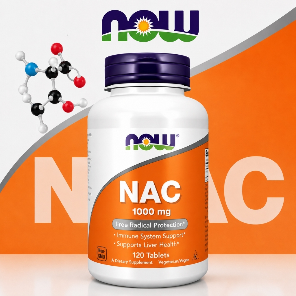 NOW NAC 1000mg 120 viên N-Acetyl Cysteine bổ sung chế độ ăn uống Vegan Formula （10）