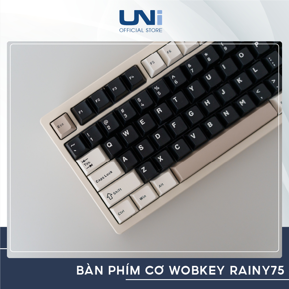 Bàn phím cơ WOBKEY RAINY75 - Phiên bản STANDARD - Pin 3500mAh - Plate PP - UNI OFFICIAL STORE0