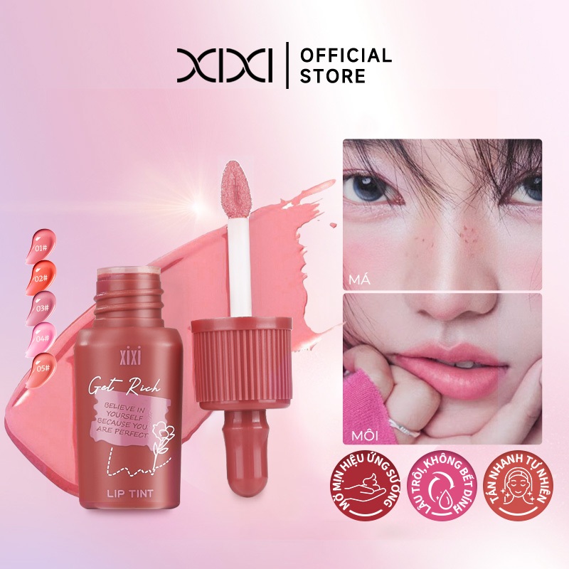 Xixi Má Hồng Lỏng Dạng Kem Tự Nhiên Lâu Trôi Không Lem Dễ Tán Makeup Hàng Ngày D514