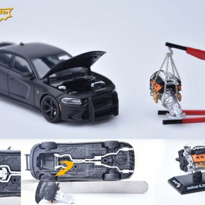 Mô hình ô tô Dodge Charger SRT Hellcat 1:64 PK