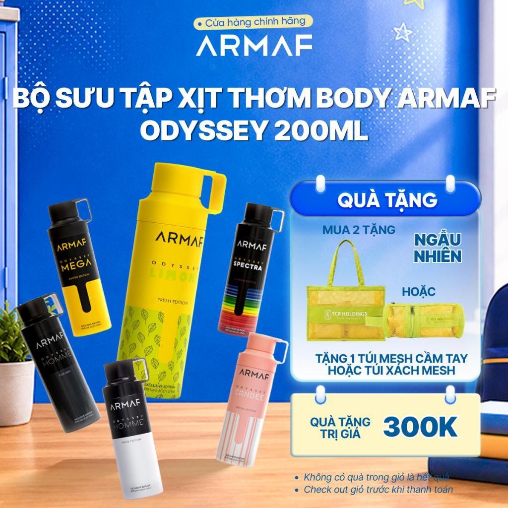 BST Xịt Thơm Body Armaf Odyssey 200ml Lưu Hương Thơm Mát Dùng Hằng Ngày