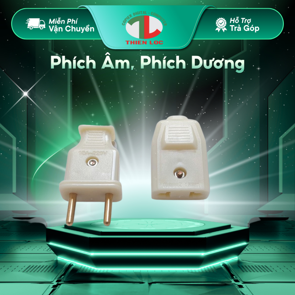 Phích cắm âm, Phích cắm dương, Phích cắm âm dương 10A 250V