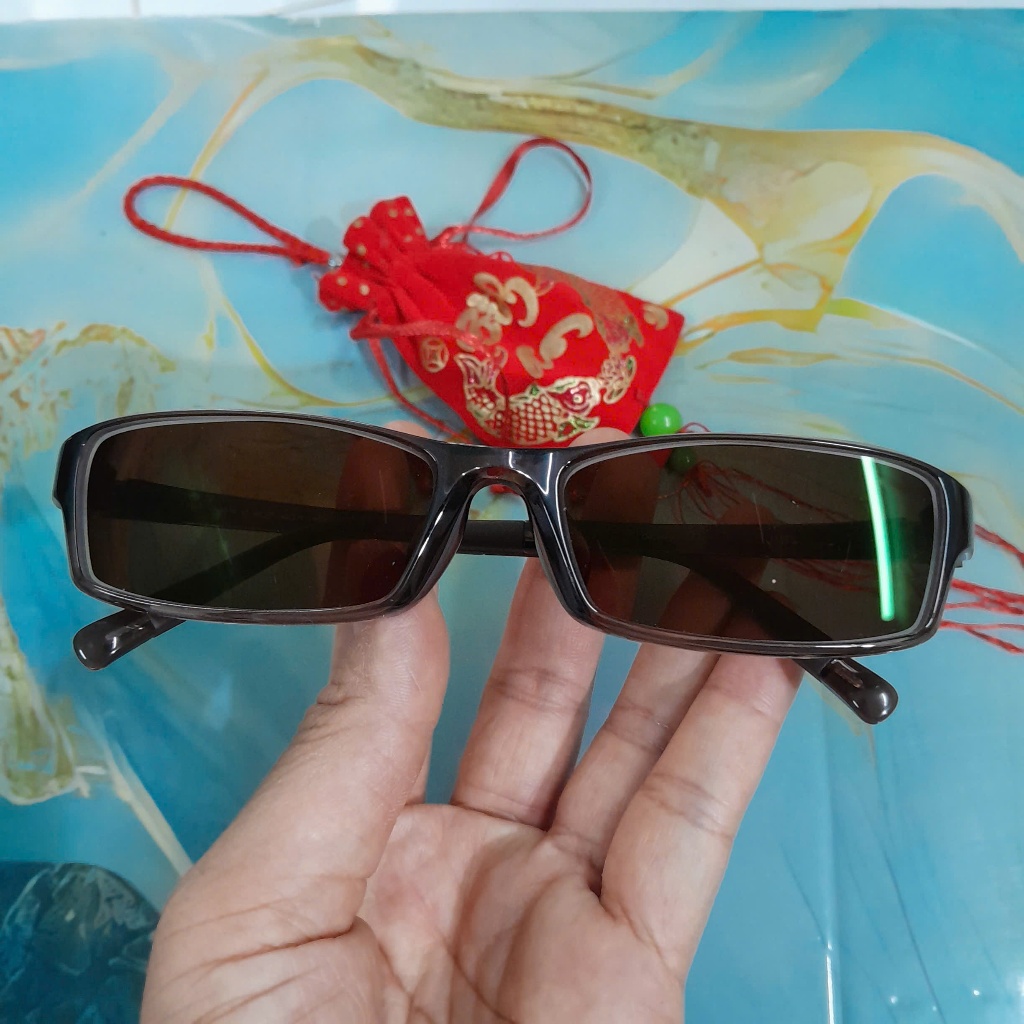 Gọng kính JINS ngang kính 145mm sang trọng có độ không xác định second hand đã qua sử dụng