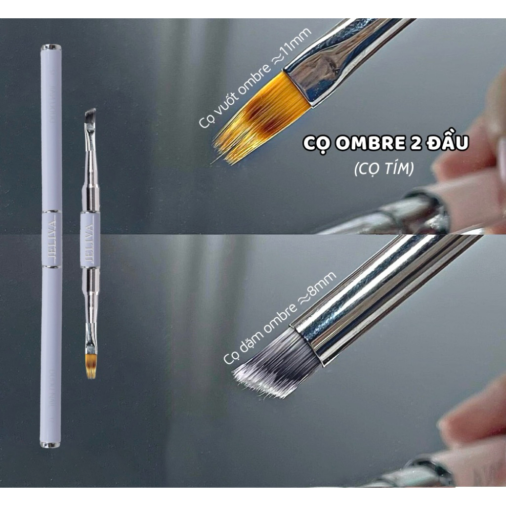 Cọ ombre 2 đầu JELIVA  Nghi Thảo