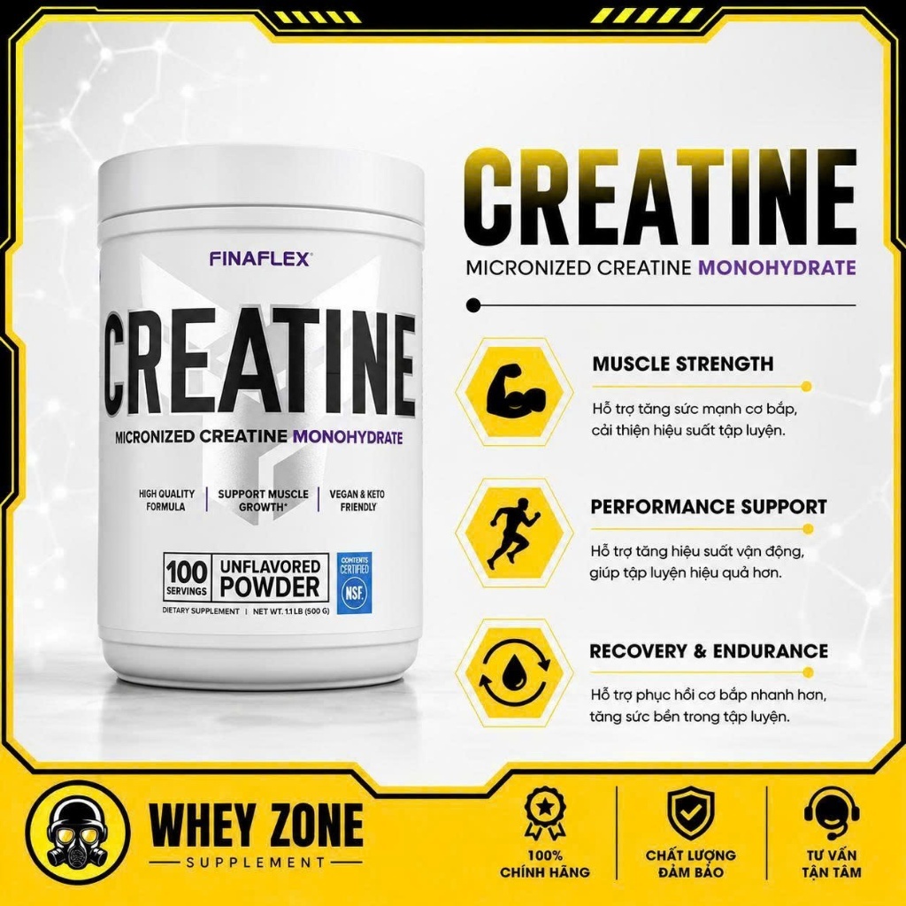 Finaflex Creatine 500g – Bổ Sung Creatine Cho Gym
