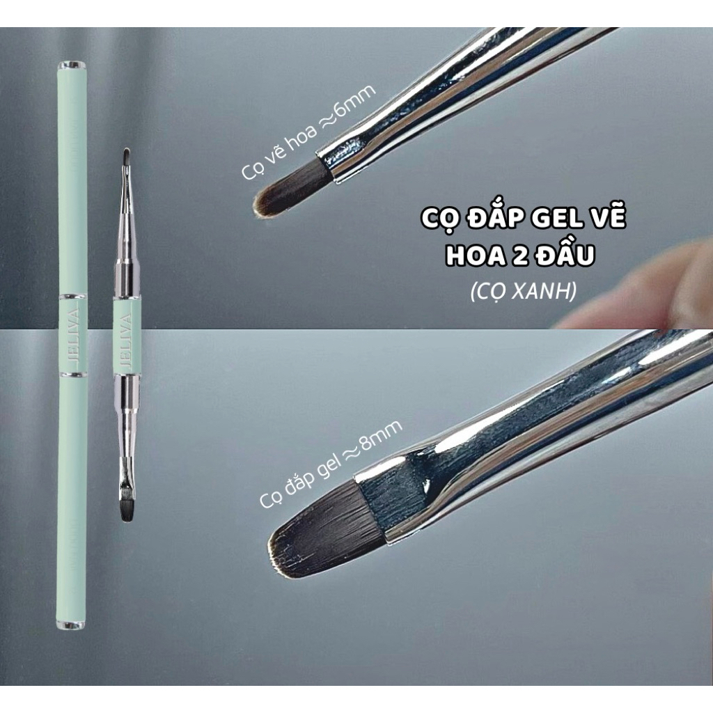 Cọ đắp gel vẽ hoa 2 đầu JELIVA