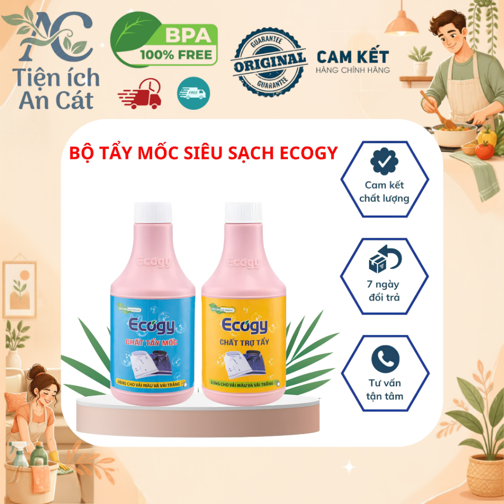 TIAC_Thuốc Tẩy Mốc Vải Đa Năng Ecogy Đánh Bay Vết Bẩn Cứng Đầu Phục Hồi Áo Quần Siêu Sạch