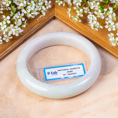 Vòng Tay Cẩm Thạch Mã 363402 Type A Nếp Mịn Ni 54 - Ngọc Trai Trường Thịnh