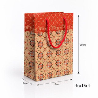 Combo 50c túi giấy đựng quà tặng size 15 x 20 x 7cm. s6