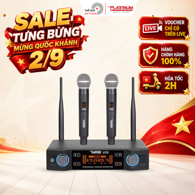 Micro Không Dây UHF The Platinum U20 - THẾ GIỚI ÂM THANH