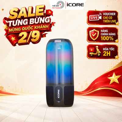 Loa Bluetooth Có Đèn iCore B800 - THẾ GIỚI ÂM THANH