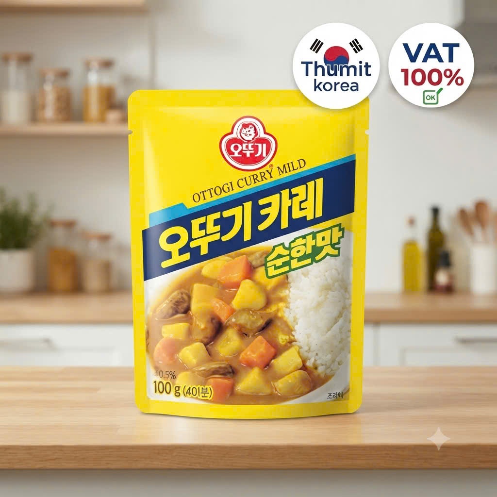 Bột cà ri không cay Ottogi 100g - [오뚜기]  오뚜기카레순한맛 100g