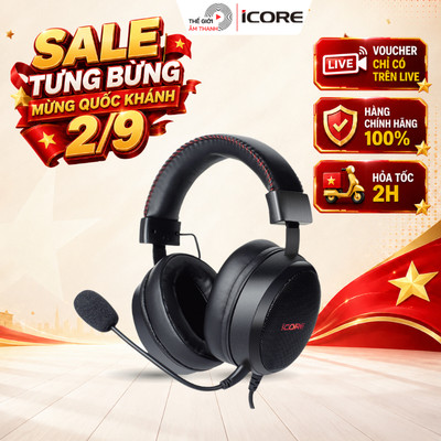Tai Nghe Chụp Tai Gaming Có Dây iCore G11 - THẾ GIỚI ÂM THANH