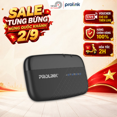 Bộ Phát Wifi Di Động Từ Sim 4G  Prolink PRT7011L - Pin 10 Tiếng, Sử Dụng 185 Quốc Gia   - THẾ GIỚI ÂM THANH