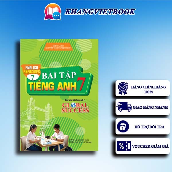 Sách - Bài tập tiếng Anh 7 - English Exercises 7 (Global Success) (Hồng Ân)