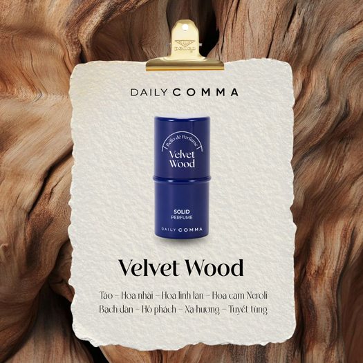 Nước hoa Sáp Daily Comma Solid Perfume Velvet Wood 4.7g - hương gỗ thanh mát