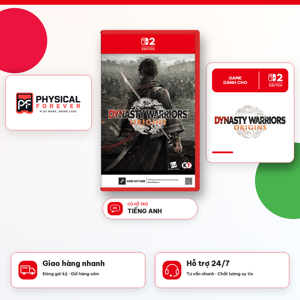 Băng Game Dynasty Warriors: Origins Nintendo Switch 2