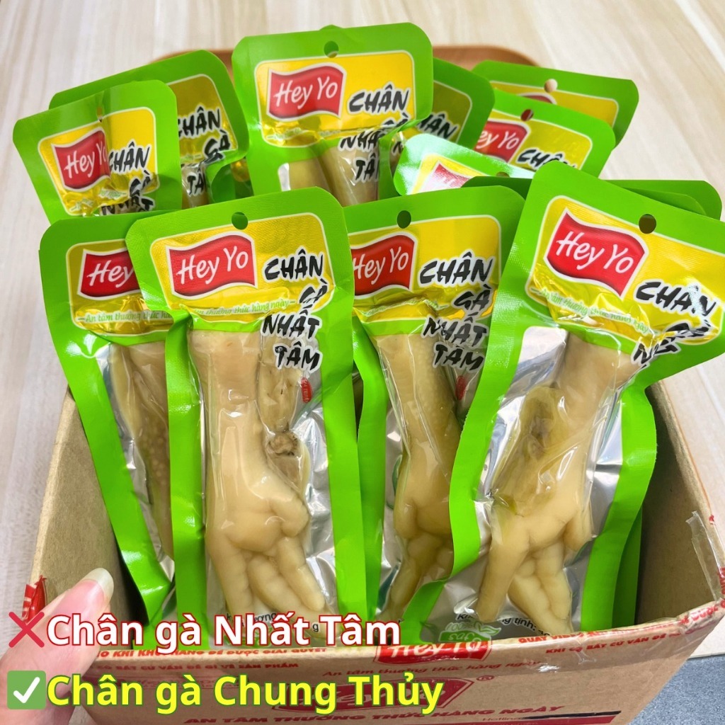 Bịch 10 - 20 Chân Gà Nhất Tâm Heyo - Chân Gà Heyo Food