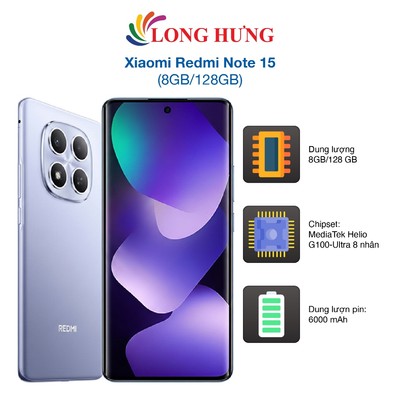 Điện thoại Xiaomi Redmi Note 15 (8GB/128GB) - Hàng chính hãng