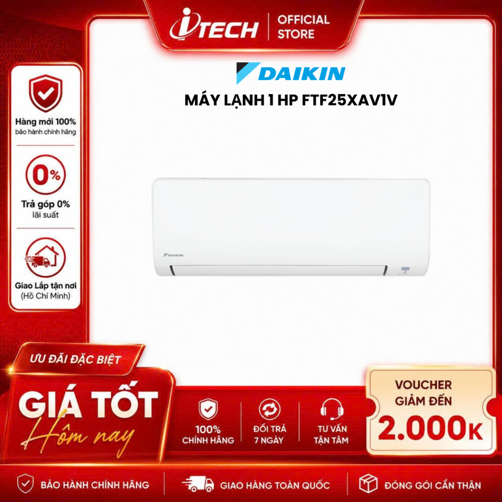 FTF25XAV1V - Máy lạnh Daikin 1.0 HP FTF25XAV1V - Hàng chính hãng