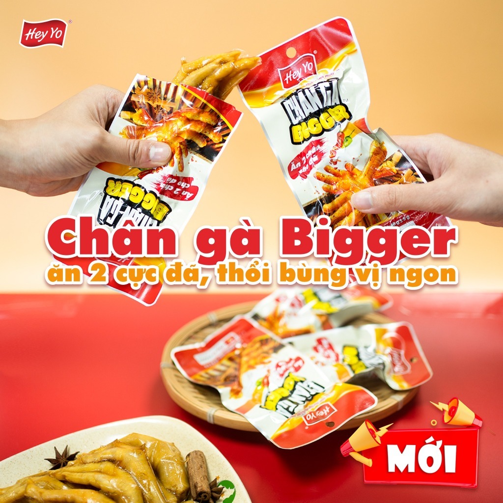 Combo 5 - 20 chân gà đôi Bigger - chân gà Heyo Food