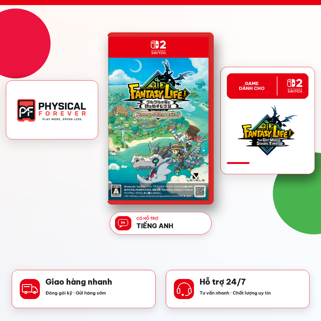 Băng Game Fantasy Life i: The Girl Who Steals Time Nintendo Switch 2