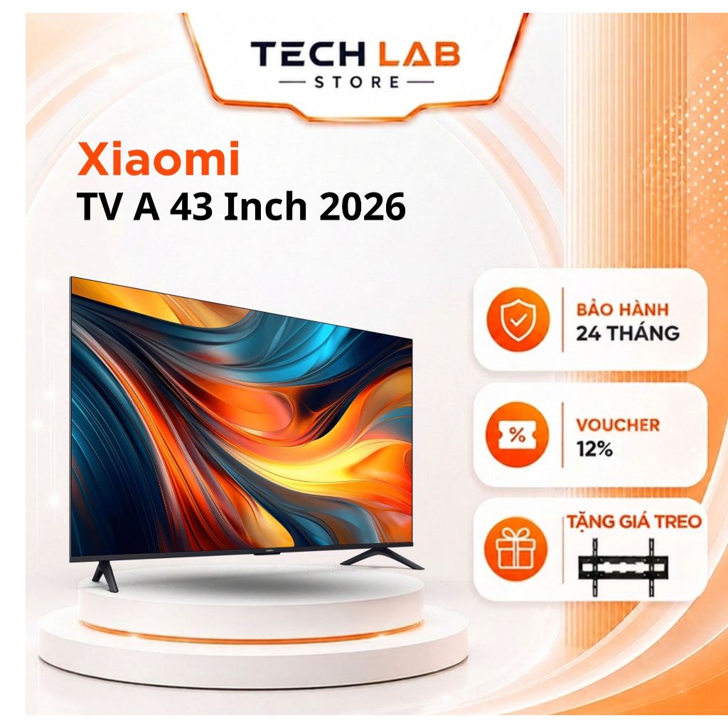 Tivi Xiaomi TV A 43 Inch 2026 UHD 4K Google TV Tần số quét 60Hz - Bảo hành tại nhà 24 Tháng