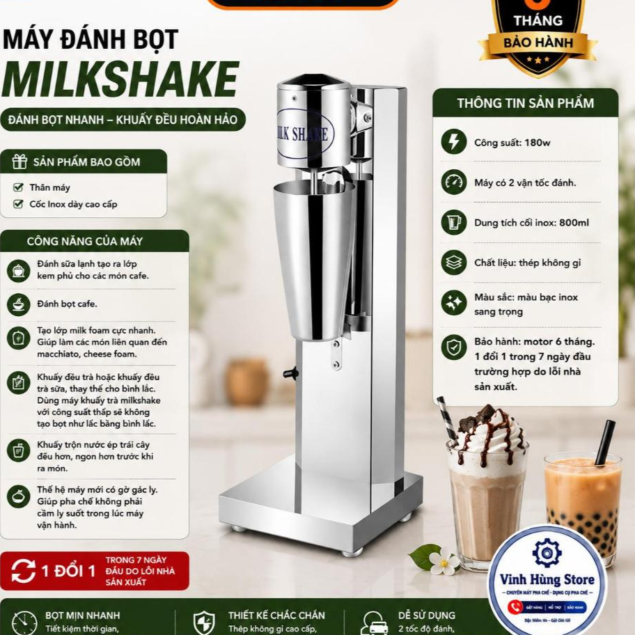 Máy khuấy trà Milkshake - UNIBAR