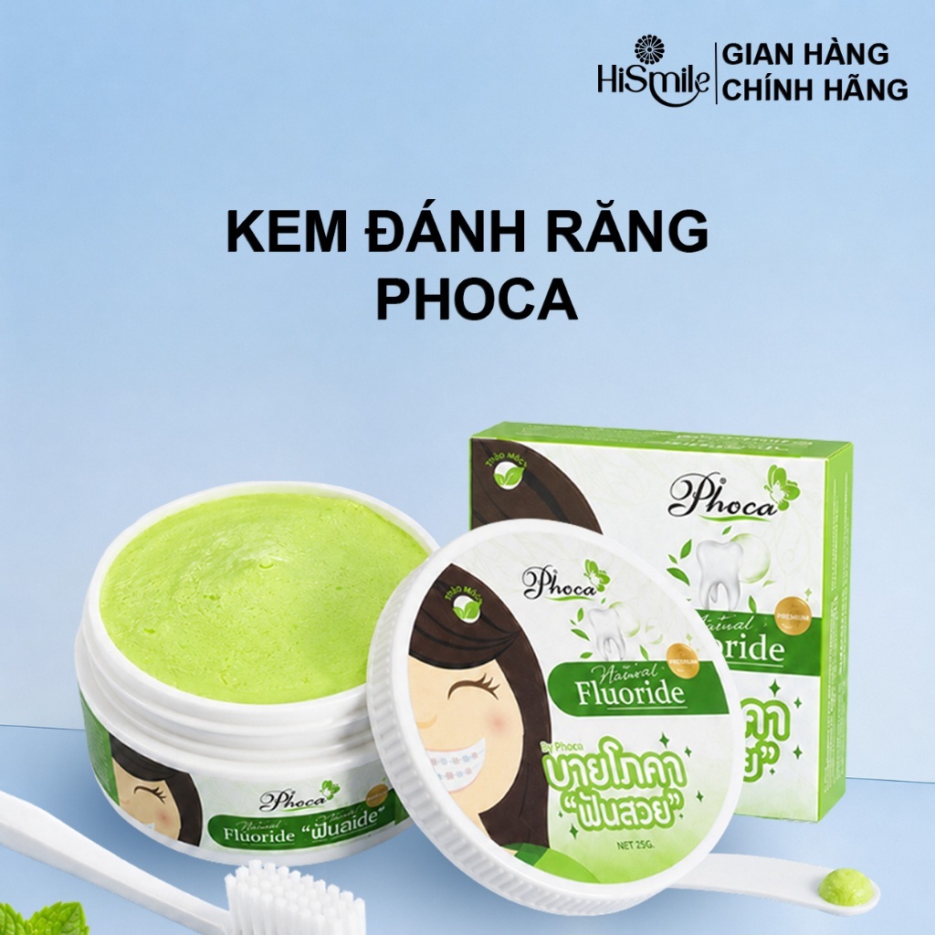 Kem trắng răng, thơm miệng Phoca by ThaiLan 25g
