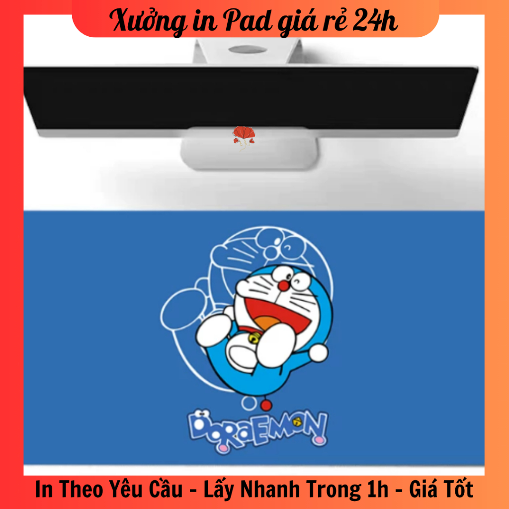 Lót chuột Doraemon, Nobita, SShizuka size 60x30, 60x40, 70x30 - Lấy ngay - In theo yêu cầu - Hỏa tốc