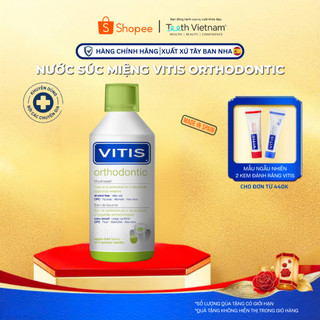 Nước Súc Miệng Vitis Orthodontic Cho Người Chỉnh Nha, Niềng Răng, Mang Khí Cụ Chỉnh Nha - 500ml