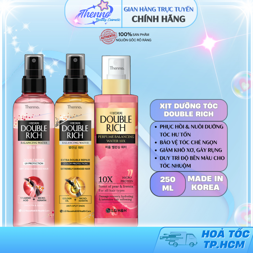 Xịt Dưỡng Tóc Double Rich Balancing Water Extra Double Repair Color Protection Phục Hồi Cho Tóc Nhuộ