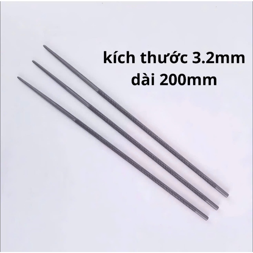 Dũa cưa xích , dũa cưa 3.2mm tròn dũa cho máy cưa cầm tay xích nhỏ mắt 1/4 ,dũa máy cưa pin,cưa dram