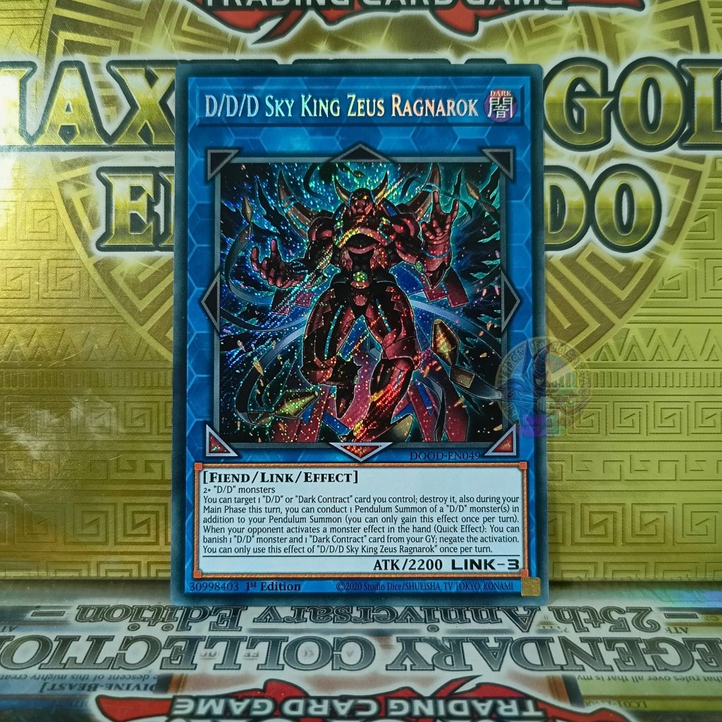 D/D/D Sky King Zeus Ragnarok – DOOD-EN049 – Secret Rare [Thẻ bài Yugioh]